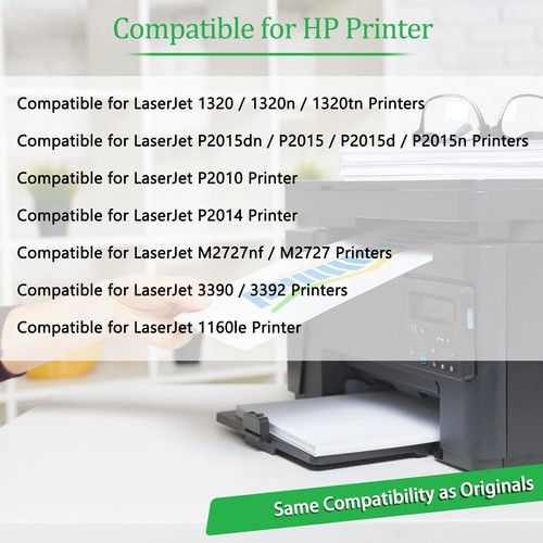 Cartucho de tóner 10PK Q5949X compatible para HP 49X LaserJet 1320 1320N 1320T 3390 - Imagen 2 de 23