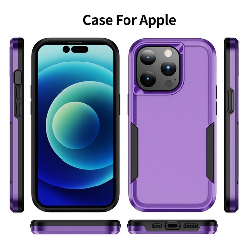 Luxury Rugged Hybrid Armor Cover Case For 16 15 14 13 12 11 Pro Max XR XS 7 8 SE - Picture 11 of 36