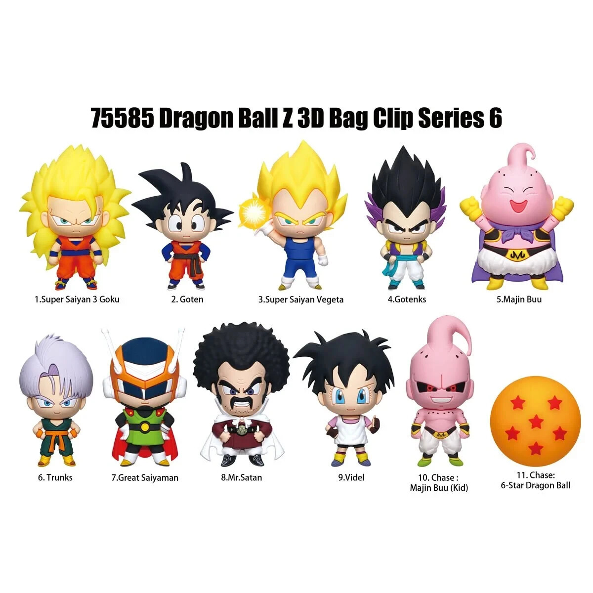 saya様　キャラクターグッズセット Dragon Ball NEW * SS Vegeta Clip * Blind Bag Series 6 Super Saiyan