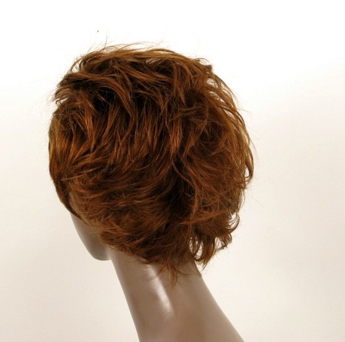 perruque AFRO femme 100% cheveux naturel châtain clair cuivré ref LAET 07/30 - Picture 4 of 9