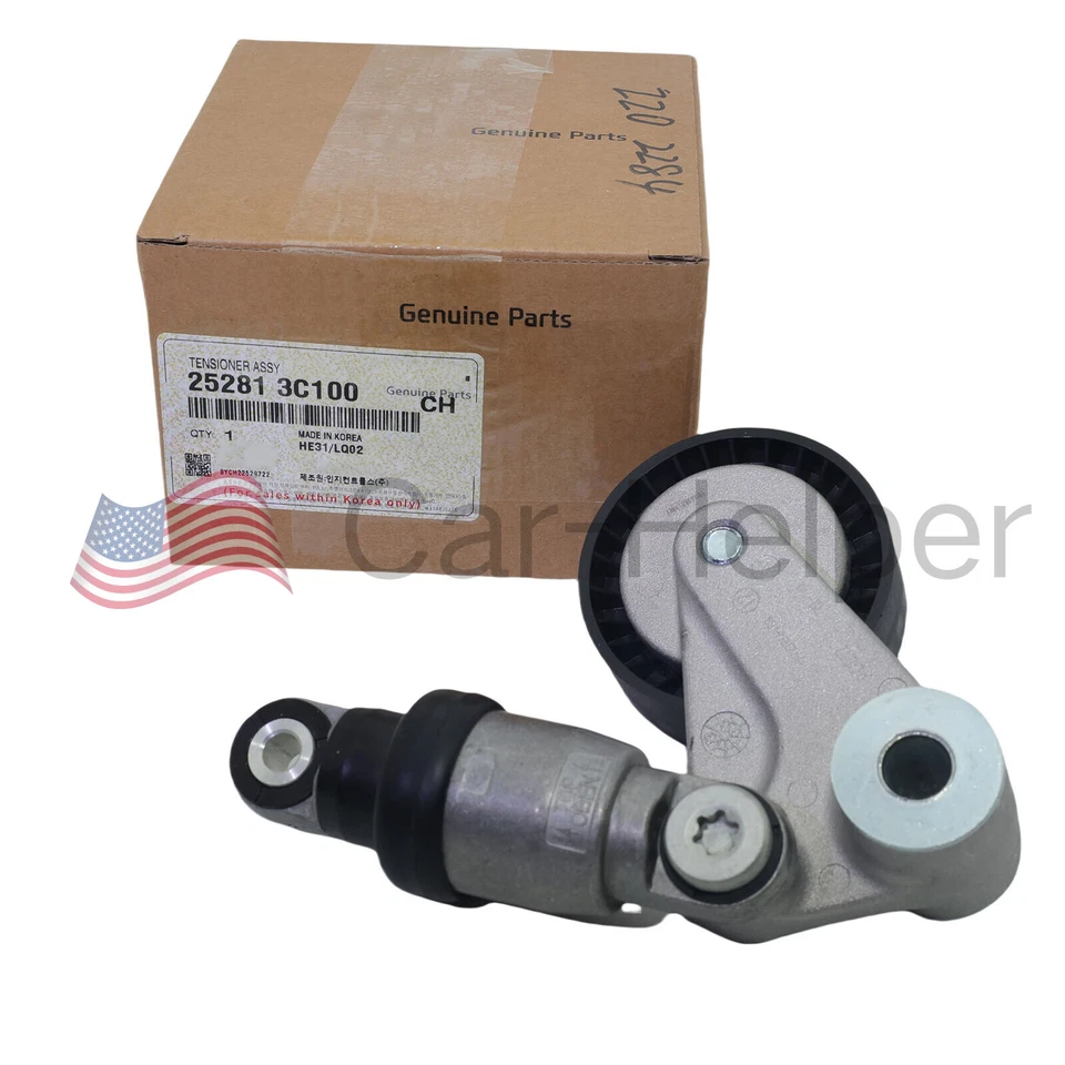 OEM For Hyundai Azera Sonata Kia Sedona Sorento 3.8L 3.5L Belt Tensioner Assy - Image 2 of 4