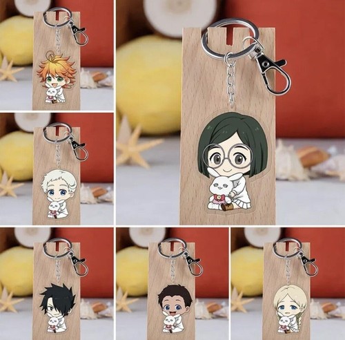 The Promised Neverland Anime Keychain Pick One Cartoon Cosplay Costume Emma - Picture 36 of 84