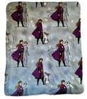 Disney Frozen II Childs Blanket 48" X 42" 100% Polyester Blue Anna Elsa & Olaf