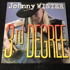 JOHNNY WINTER 3RD DEGREE 1986 AL 4748 ALLIGATOR STEREO RECORD VINYL LP
