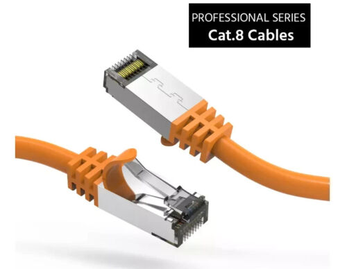 Lote de cable Ethernet blindado Cat8 S/FTP SSTP Cat.8 1 ft 2ft 3ft 5ft 10ft 15ft 25ft - Imagen 15 de 20