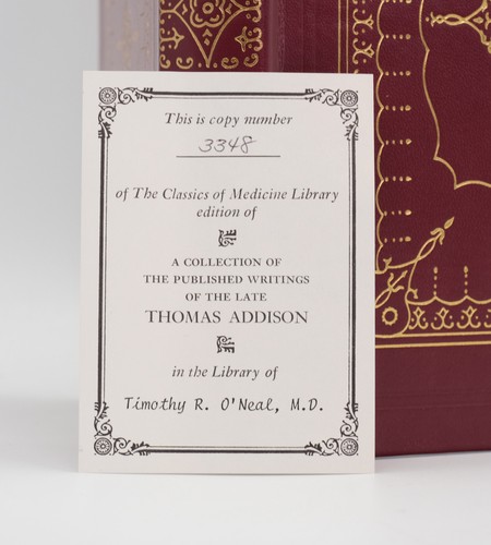 The Classics of Medicine Library "The Published Writings of...Thomas Addison" HC - Bild 3 von 9