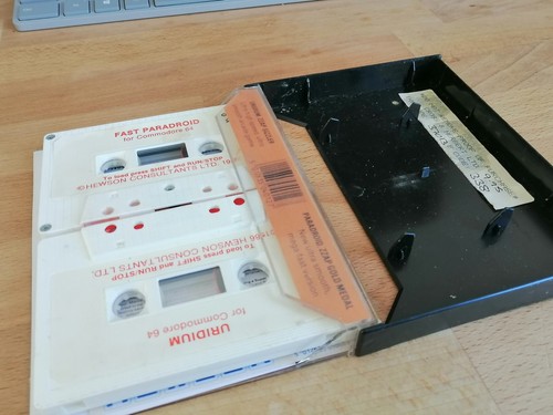 Commodore 64 (Tape) - Fast Paradroid / New Uridium - 1986 - Rare Working! - Picture 6 of 23