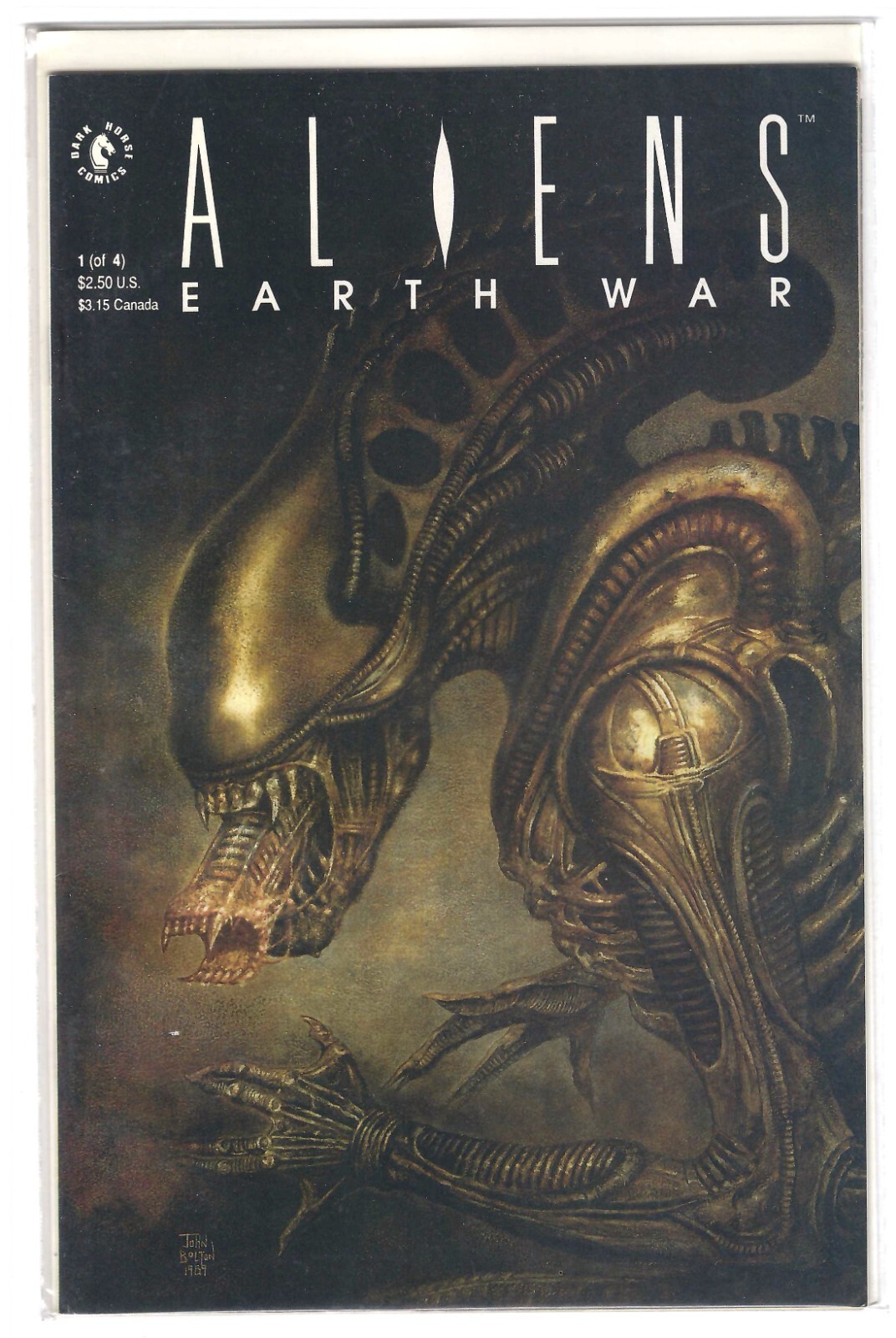 (1990) DARK HORSE COMICS ALIENS: EARTH WAR #1 - 3RD ALIENS SERIES NEWT ...