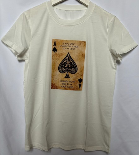 NEW Soft t-shirt with playing card design Vegas Small