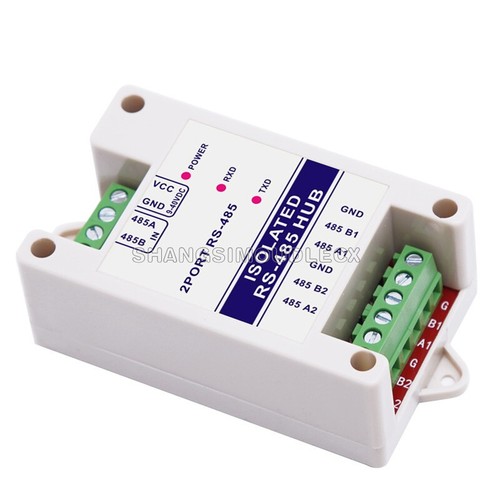 485 Repeater Isolated RS485 Hub Repeater 2 Port Signal Amplifier Anti Jamming D - Picture 2 of 4