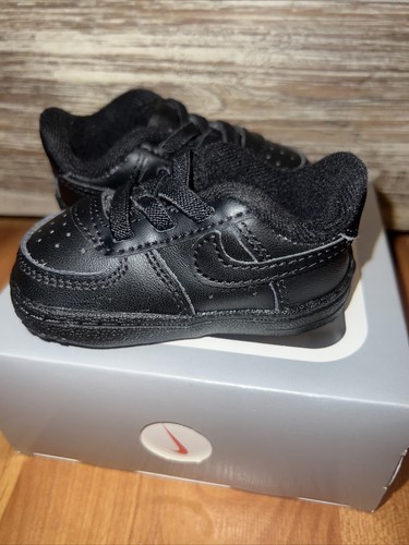 Nike Force 1 Crib Crib Style : Ck2201-001 Shoes Size 2C Black New In Box - Picture 8 of 12