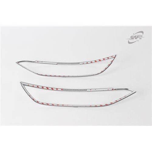 For Hyundai Tucson 2015 - 2018 Chrome Front and Rear Fog Light Trim Set - Picture 11 of 12