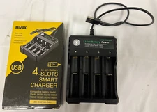 Universal Smart Charger for 3.7V Li-ion Battery Cell 4 Slot