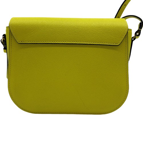 Auth Valextra Iside Cross Body Shoulder Bag N414294 Yellow Leather #36635211 - Picture 3 of 12