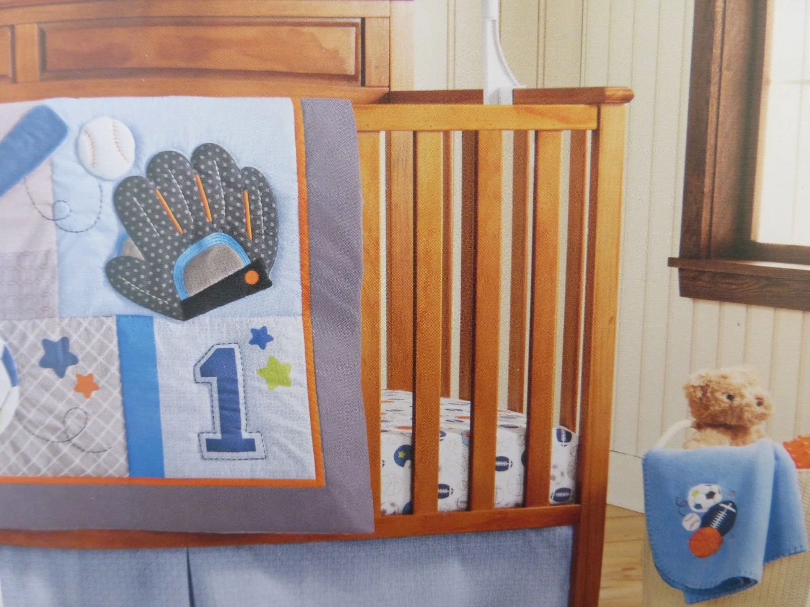 4 pc Circo li'l Player Sports Baby Nursery Crib Bedding Set Collection NIP