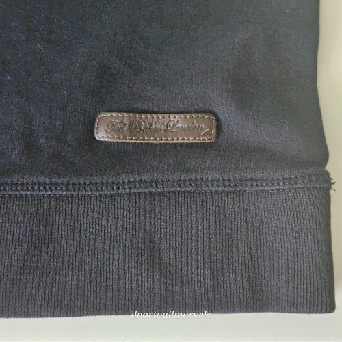TED BAKER 1/4 Zip Pullover Long Sleeve Men sz 5 Cotton Navy Blue - Picture 14 of 16