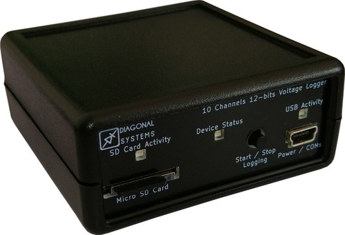 Voltage Logger - Voltage Data Acquisition - 10 Channels 12-bits - SD-Card - USB - Picture 3 of 9