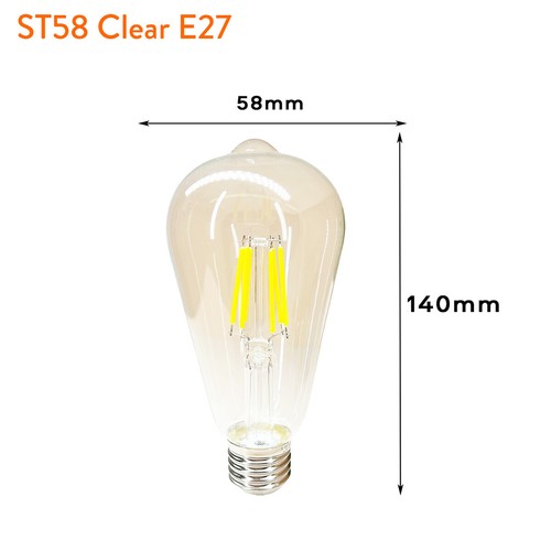 E27 E14 Led Filament Light Bulb Bedroom Edison Decorative Neutral Halogen Degree - Picture 26 of 26
