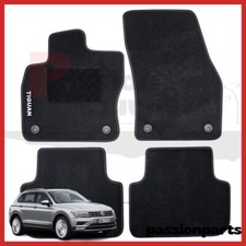 TAPPETI VOLKSWAGEN TIGUAN DAL 2016 IN MOQUETTE CON RICAMO E 4 FISSAGGI SET 4 PZ