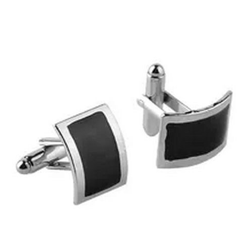 Rectangle Cufflink Buttons Black Square Cufflinks Men Clothing Decorative Button - Picture 4 of 16