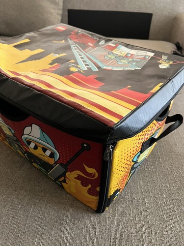 Lego zusammenklappbare Aufbewahrungsbox umbaubar zur Matte zum Spielen Feuerwehr Feuerwehrauto - Bild 7 von 22