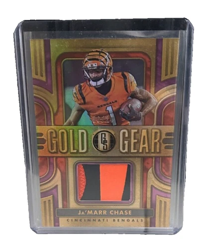 2023 Panini Gold Standard Ja'Marr Chase Gold Gear Patch 9/24