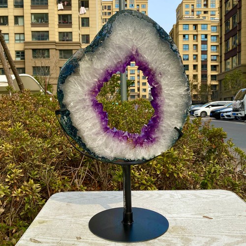 14.94LB Hand cut specimens of natural amethyst cave crystalline quartz crystals - 第 18/20 張圖片