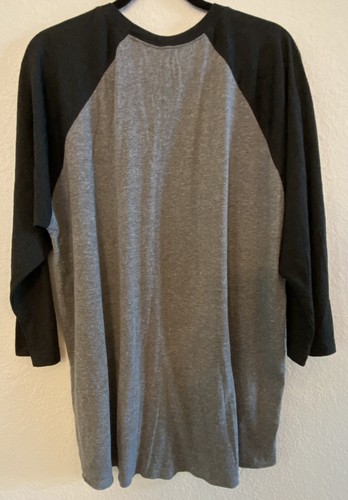 Captain Morgan Baseball Sleeve T-Shirt Men's X-Large Gray Black NWOT - Picture 3 of 5