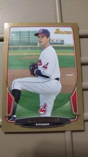 2013 Bowman Baseball Gold Trevor Bauer Cleveland Indians #18
