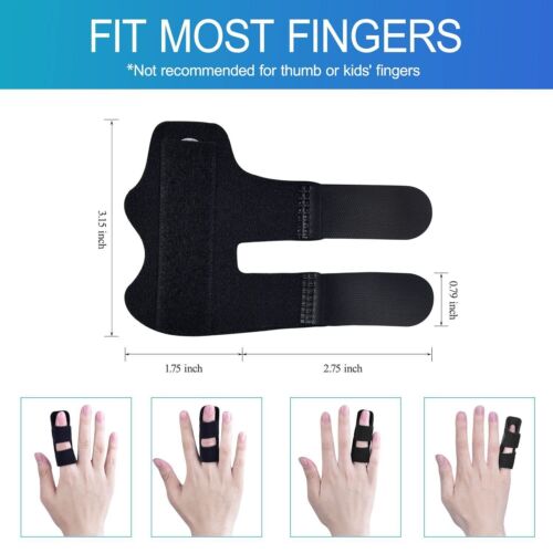Finger Splints, 6pcs Finger Support Brace for Arthritis Knuckle Immobilization - Picture 2 of 6