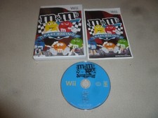 NINTENDO WII GAME DSI GAMES M&MS KART RACING COMPLETE W CASE & MANUAL