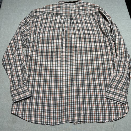 Austin Clothing Co Plaid 2XL Button Down Shirt Long Sleeve Orange - Picture 6 of 7