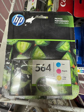 GENUINE 3-Pack HP 564 Cyan/Magenta/Yellow Color Ink Cartridges N9H57FN NEW
