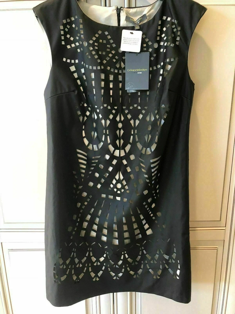 chinese dress ladies Green / 4 Catherine Malandrino Teal Embroidered Leather Coat sz 4