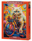 500 Piece Jigsaw Puzzle, Kitten's Floral Ride, Animal puzzle, Kitten, Adult