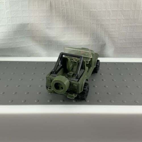 Vintage Hot Wheels Action Command Jeep CJ-7 Olive Green Camouflage Die Cast - Picture 2 of 6