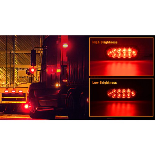 Upgrade Rear LED Submersible Truck Boat Trailer Marker Tail Light Kit Waterproof - Picture 17 of 19