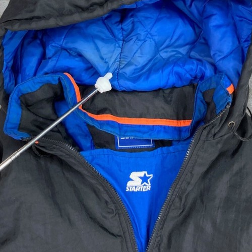 Vintage Florida Gators Puffer Starter Jacket XL Jet Black Insulated Half Zip 90s - Picture 5 of 5