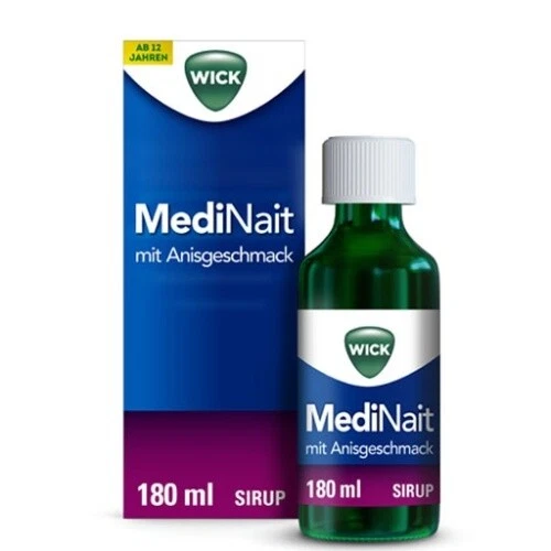 WICK PHARMA - ZWEIGNIEDERLASSUNG DER PROCTER & GAMBLE GMBH 3x Wick Medinait mit Anisgeschmack Sirup Erkältungssaft 180ml SPAR-SET 14169004