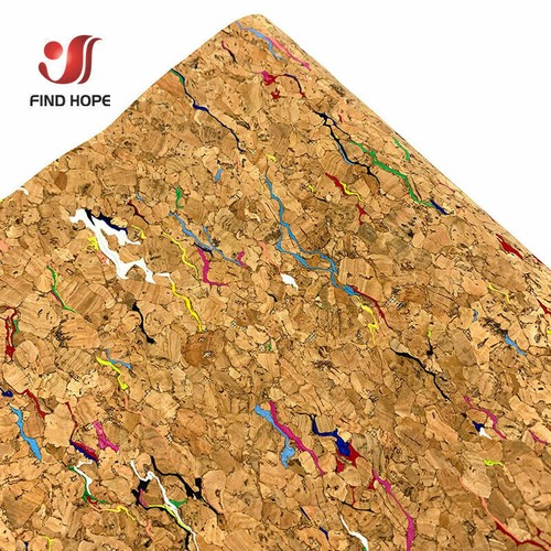 Printed Natural Cork Wood Leather Fabric Sheets Sewing Bag Material Craft Strips - Picture 13 of 13