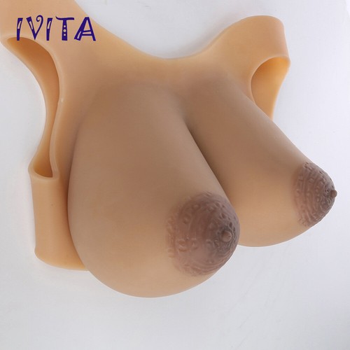 IVITA 6XL FF Cup New Design Realistic Full Silicone Breast Forms For Drag Queens - Picture 7 of 12