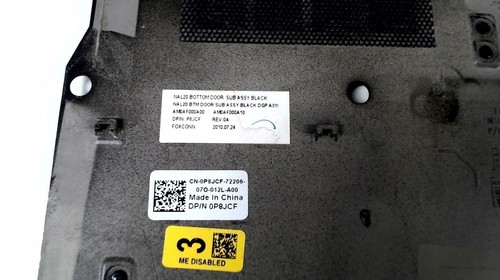 Genuine Dell Latitude E6510 - Bottom Base Access Panel * 0P8JCF - Picture 4 of 4