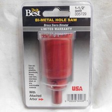 Do It Best 1-1/2" (38mm) Bi-Metal Hole Saw 335729 - Made in the USA