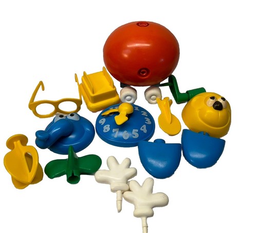 De colección 1982 Thing a Ding Dings (juguete de 16 piezas), juguete preescolar Hasbro - Imagen 2 de 10