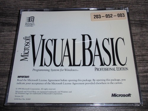 Microsoft Visual Basic Professional Edition Version 3.0 PC CD-ROM 1994 Windows 3 - Picture 4 of 6