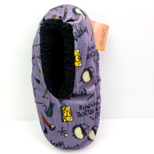 Snuggle Toes Disney Hocus Pocus Womens 4-10 Halloween Slipper Sock Slippers