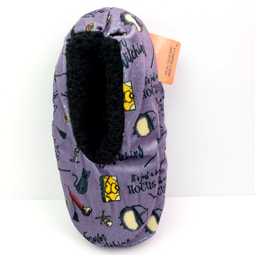 Snuggle Toes Disney Hocus Pocus Womens 4-10 Halloween Slipper Sock Slippers - Afbeelding 1 van 5