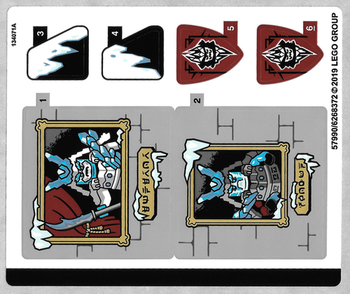 LEGO Sticker Sheet for Set 70678 - (57990/6268372) 70678stk01 NEW original - Picture 2 of 2