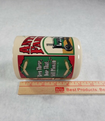 Genuine Antique Farmer Tractor Coffee Mug Cup Agriculture Plowing 1986 Laid Back - Picture 6 of 7
