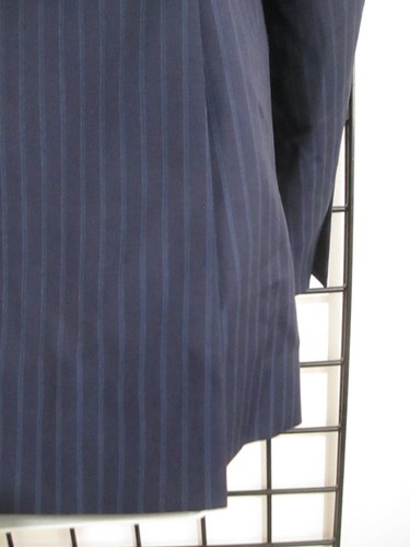 PETER MILLAR 🔥 40 R==NAVY BLUE STRIPED / SUMMER WEIGHT / WOOL BLAZER - Picture 7 of 17